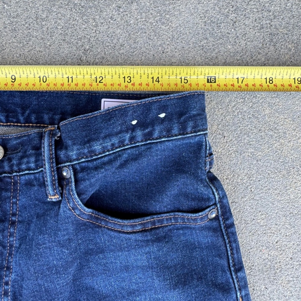 Gap Straight Gapflex Jeans Mens 31x30 Dark Wash Blue Denim Pants - Picture 7 of 10